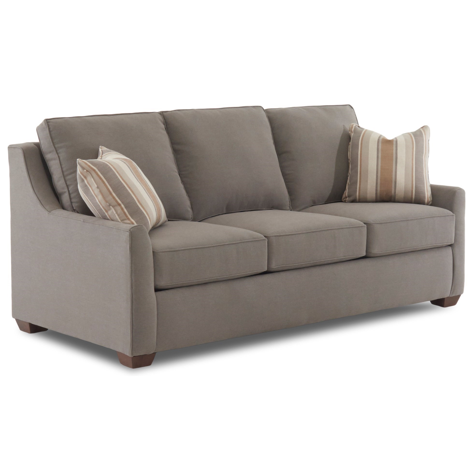 Klaussner Fulton Contemporary 80" Sleeper Sofa with Dreamquest Mattress Find Your Furniture